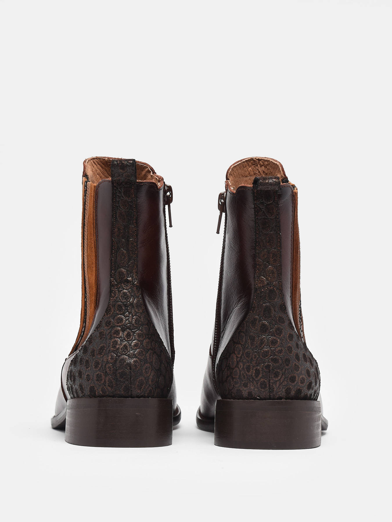 Bottines en cuir en cuir FOLIE'S
