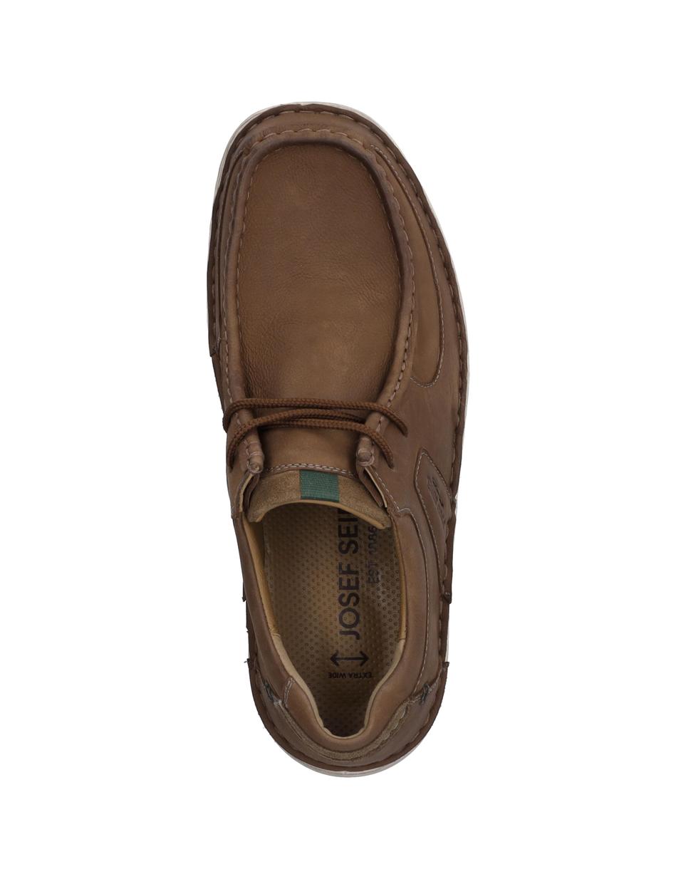Halbschuh Alan 06, tabak-kombi