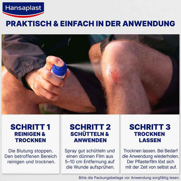 Hansaplast Zweite Haut Schutz Sprüh-Pflaster, 40 ml