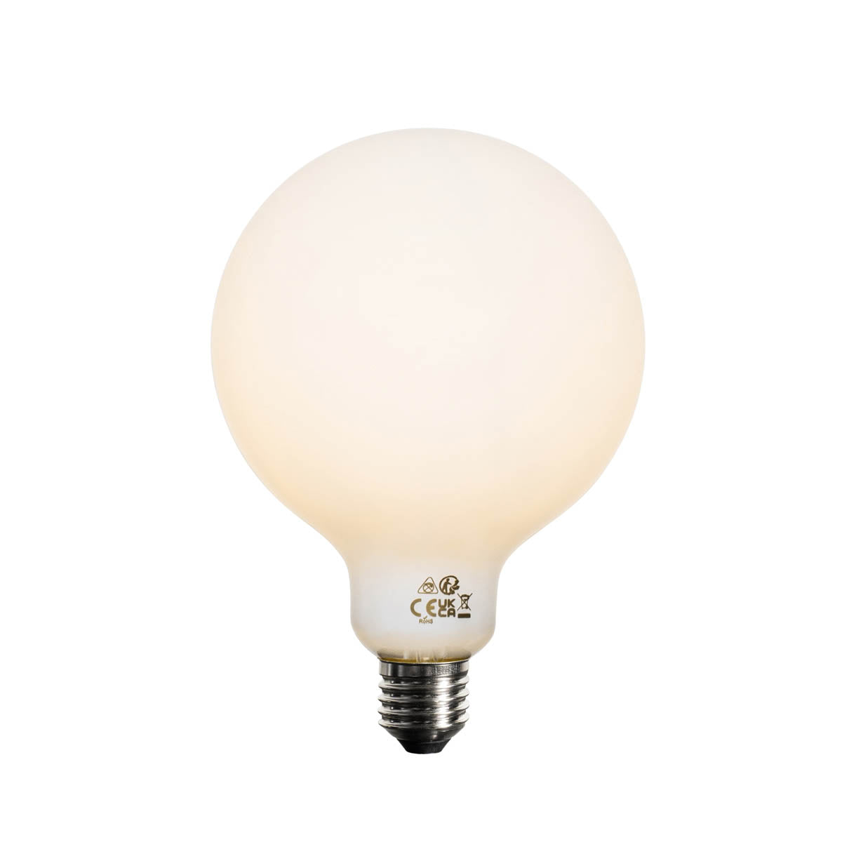 LUEDD E27 dimbare LED lamp opaal G125 5W 450 lm 2700K