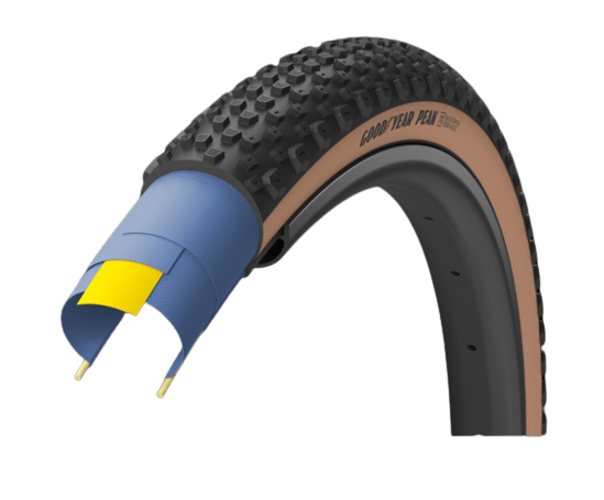 Goodyear Peak 700x45c TLR 120 TPI Tan Skinwall