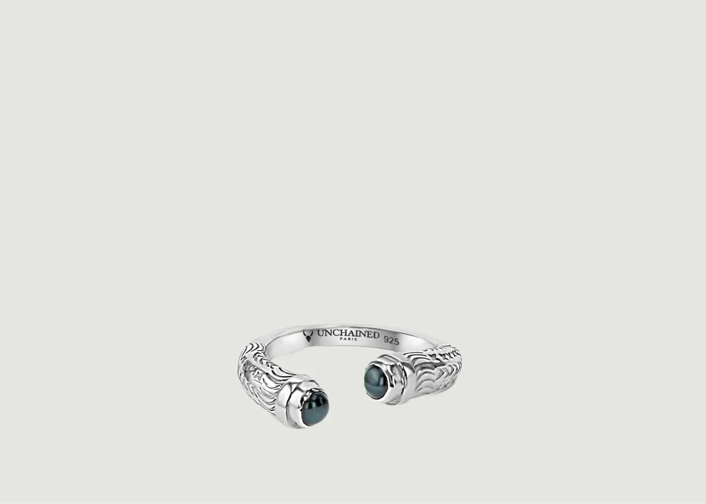 Bague Faly hématites en argent 925 Unchained Paris