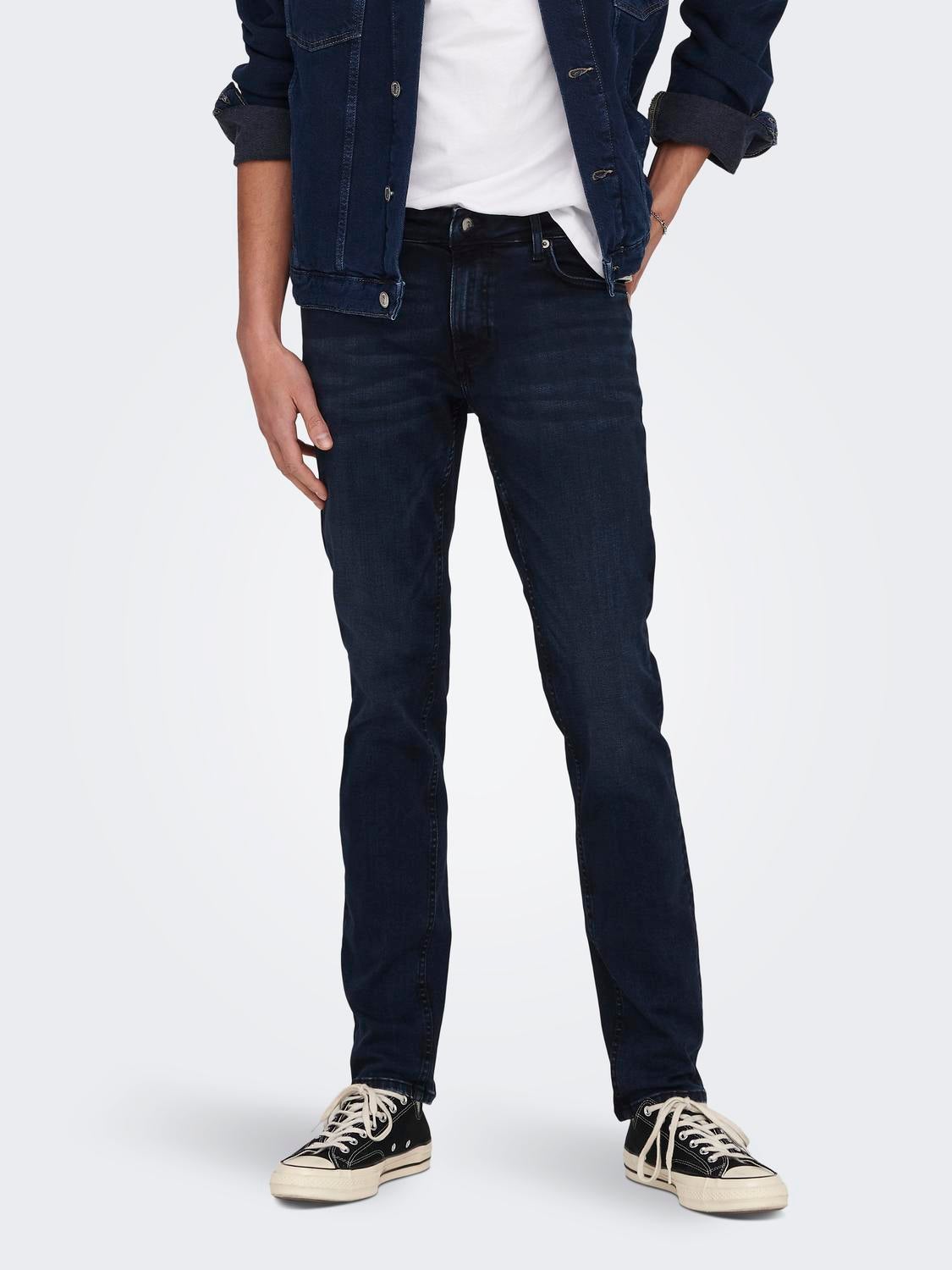 ONSLOOM Slim Fit Jeans Blue Black Denim