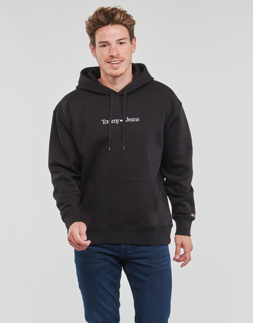 Tommy Jeans - TJM REG LINEAR HOODIE - Noir