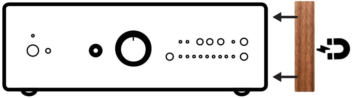 Pro-Ject Panneaux en Noyer (la paire) Accessoires hi-fi