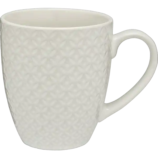 Becher Relief weiss sortiert