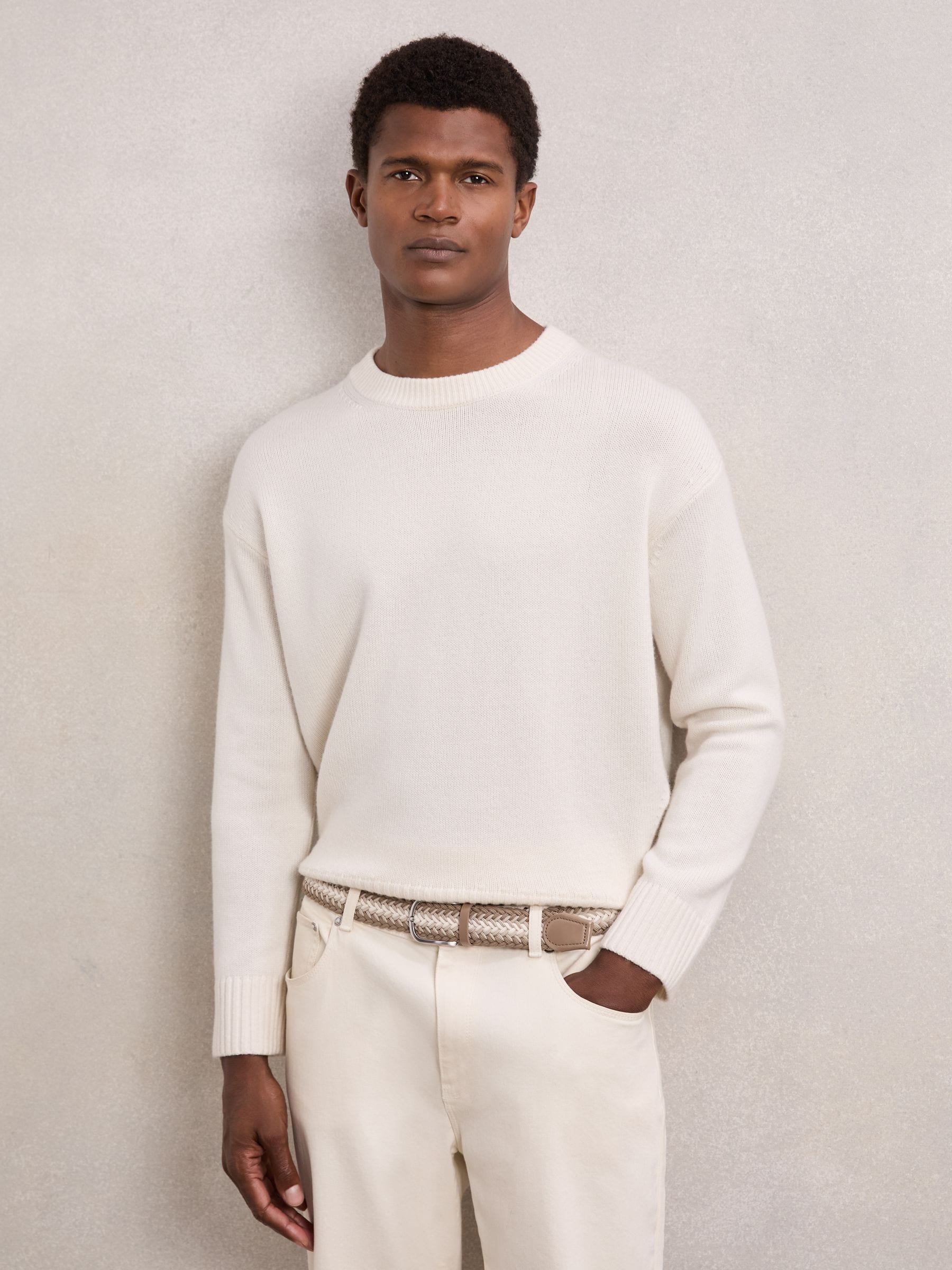 Reiss Ellis Woven Stripe Belt