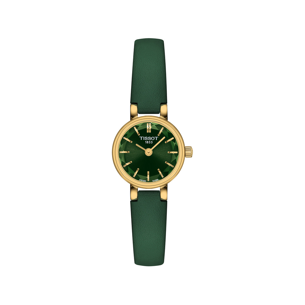 Montre TISSOT T-lady femme bracelet cuir vert