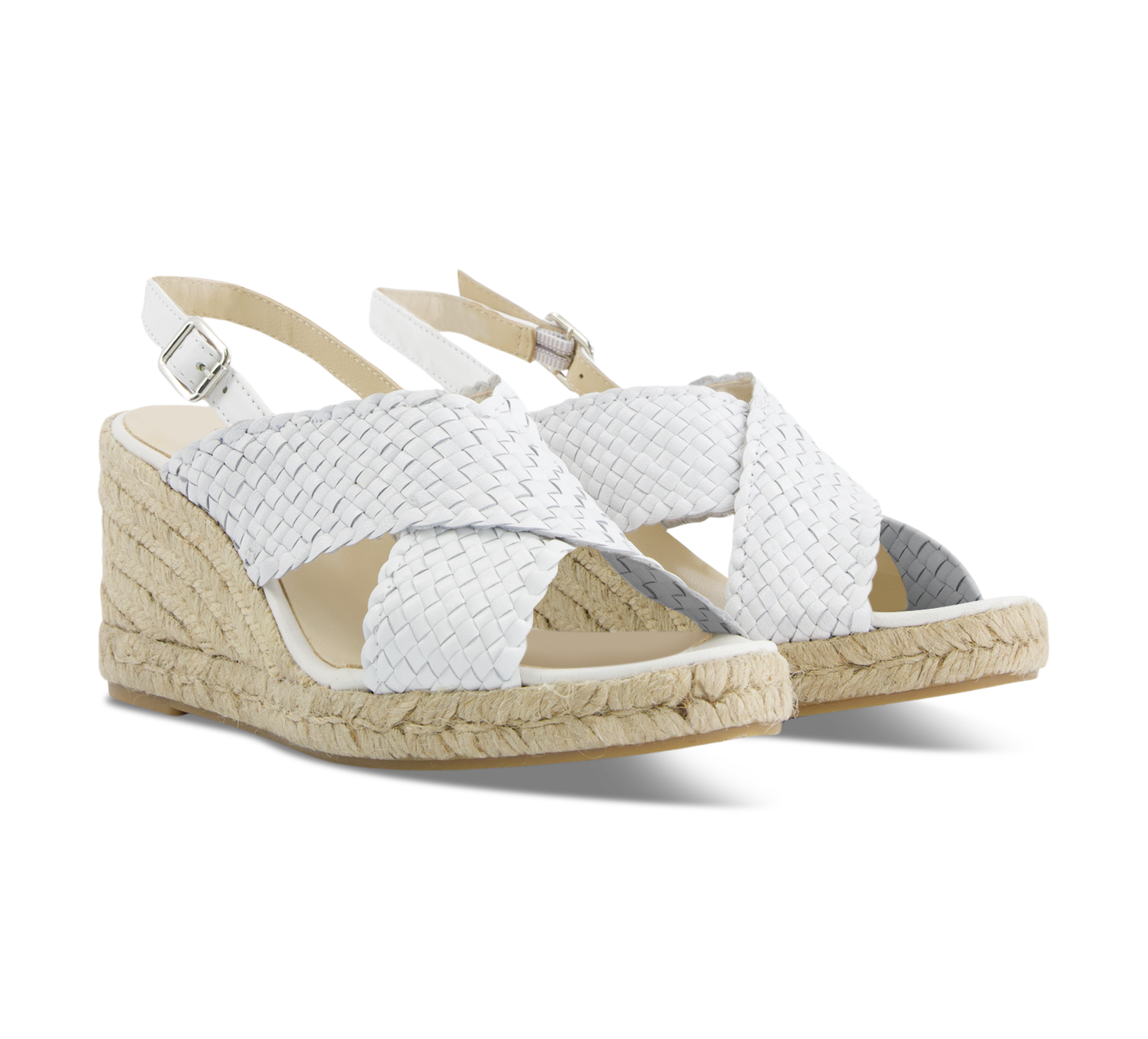 1874 by Walder Riemchensandalen weiss