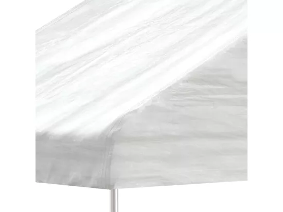 Belvédère avec toit blanc 20,07x2,28x2,69 m polyéthylène