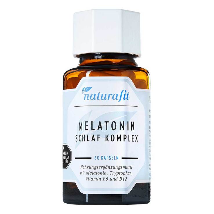 Naturafit Melatonin Schlaf Komplex Kapseln, 60 St