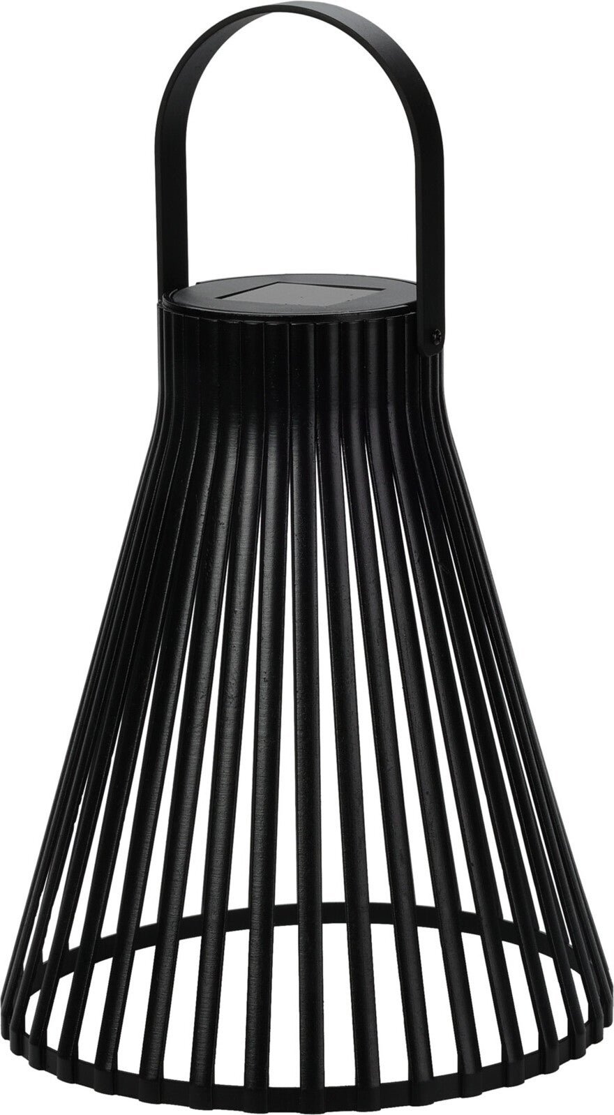 Solar lantaarn zwart D 19 H 22 cm