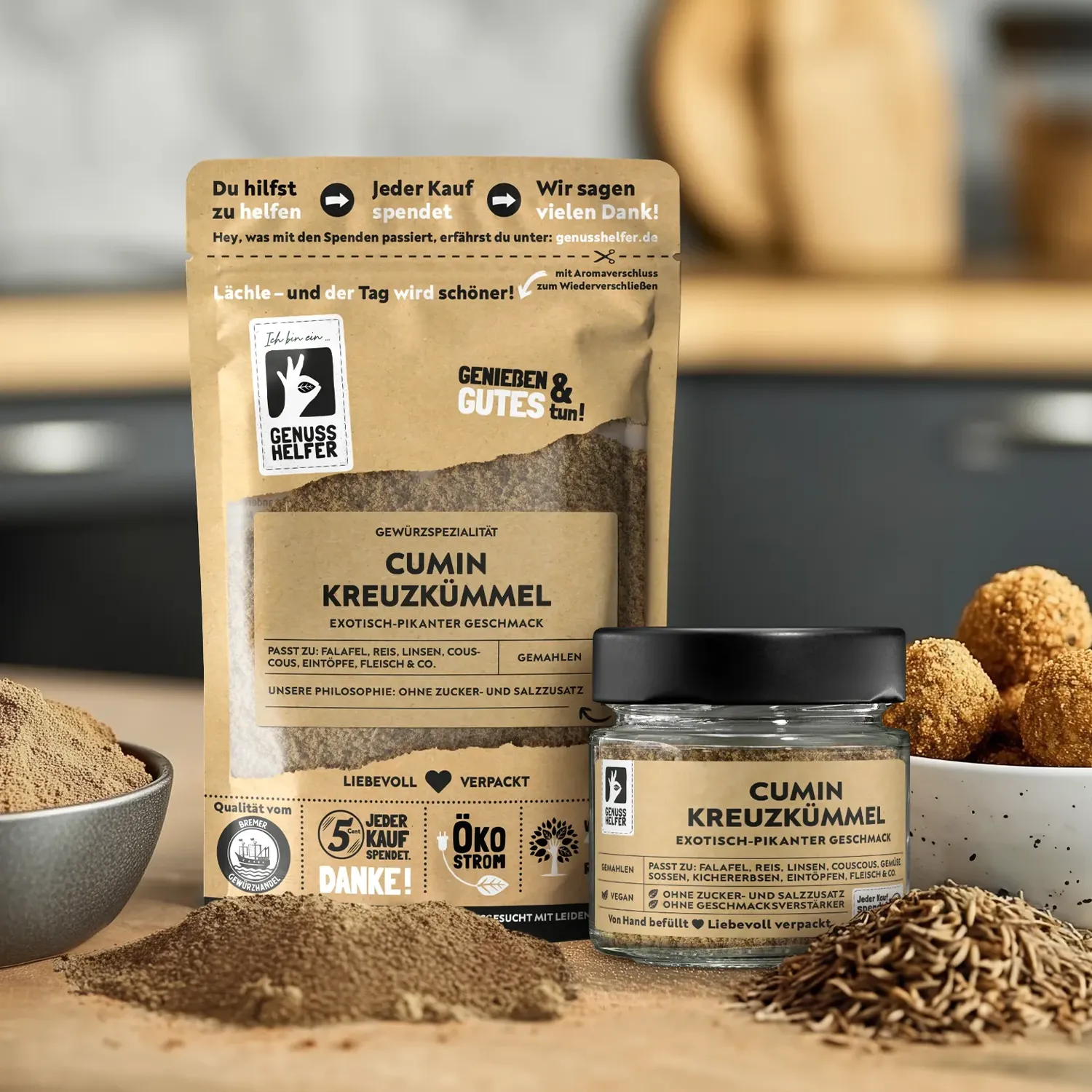 Cumin Kreuzkümmel, gemahlen, 3er Pack