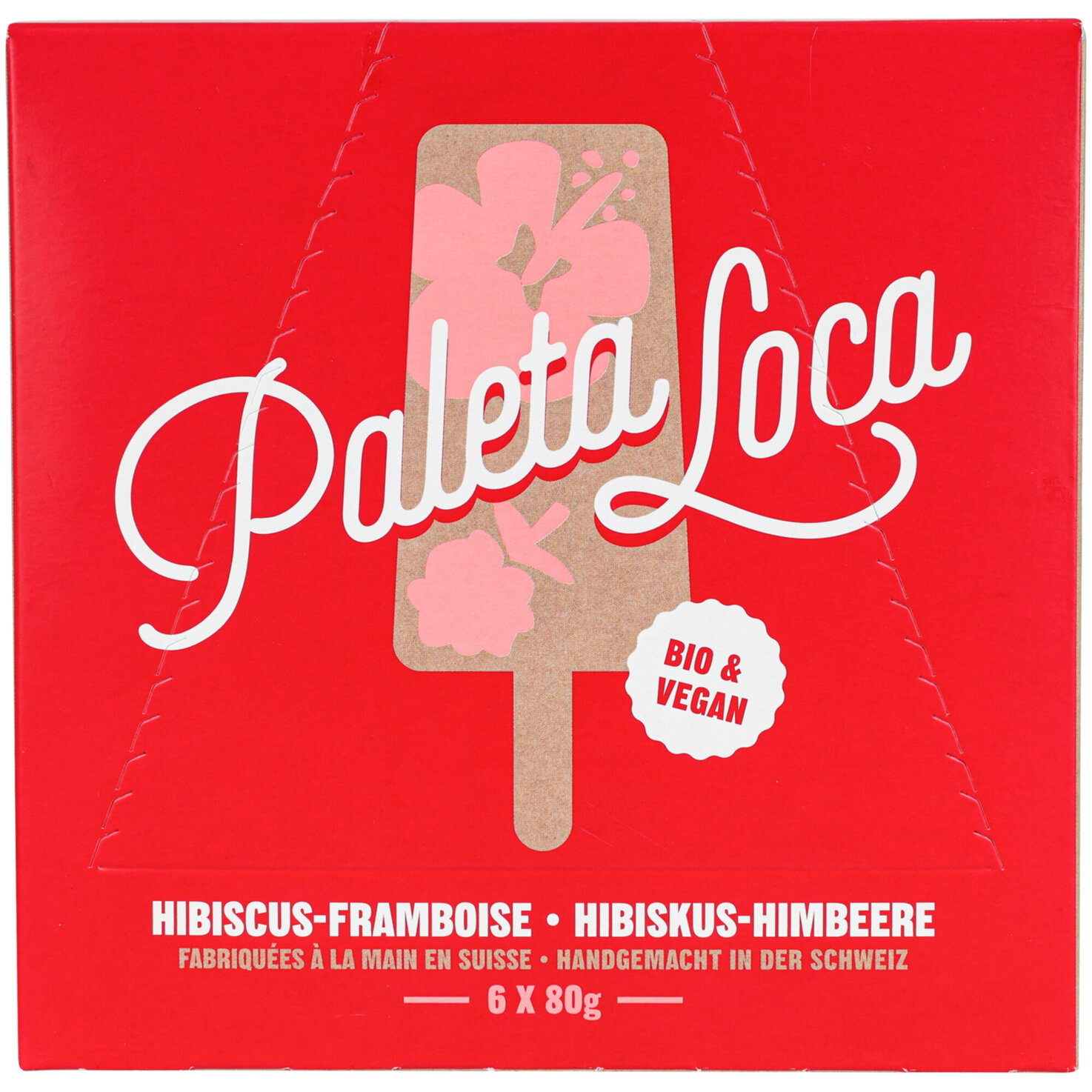 Paleta Glace Hibiskus & Himbeere Bio 6x80ml