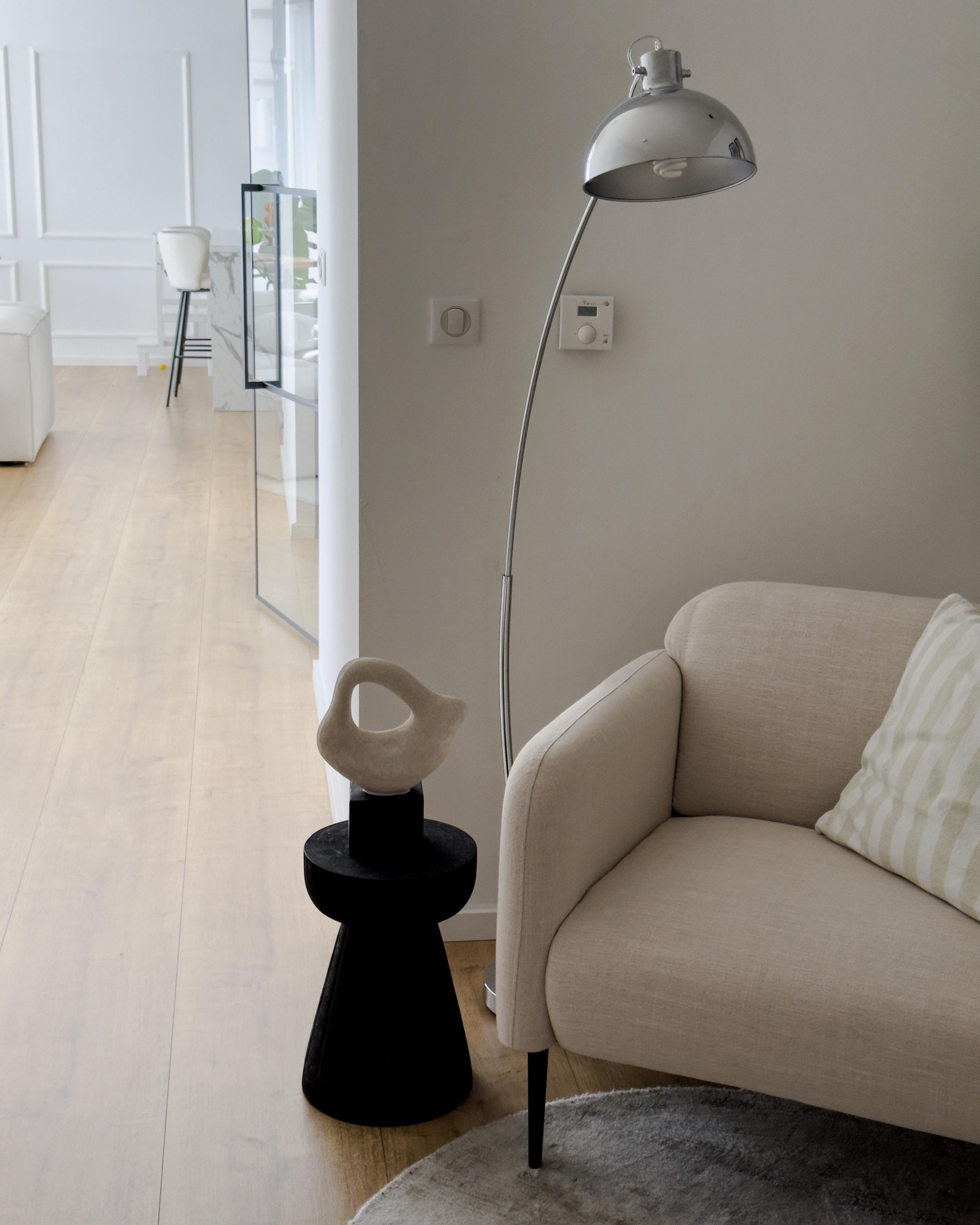 Fauteuil STOUBY Linnen Lichtbeige