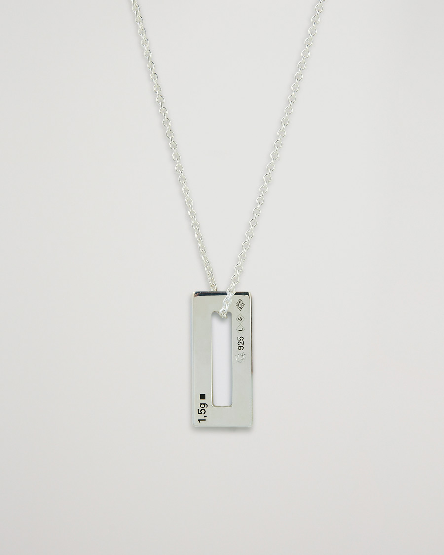 LE GRAMME Rectangular Necklace Le 1.5 Sterling Silver