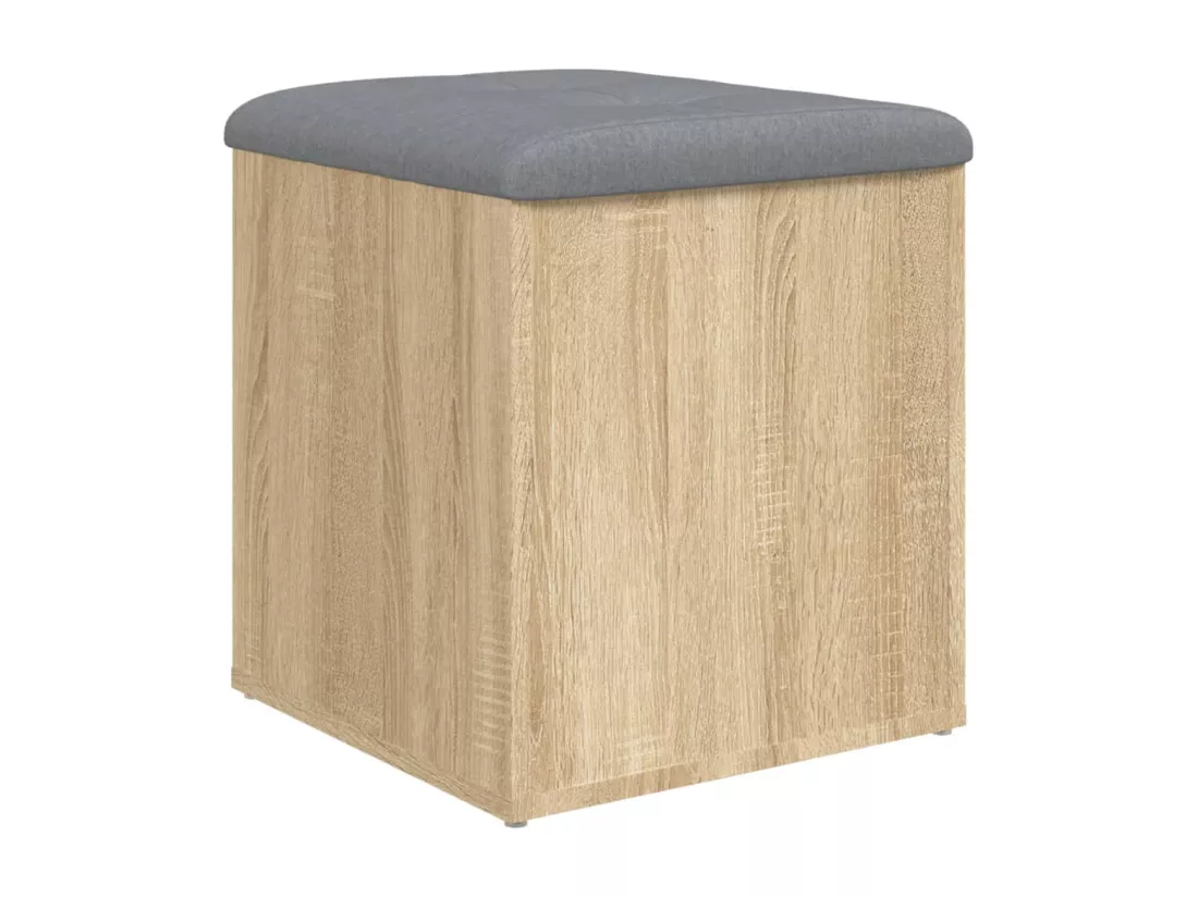 Banc de rangement chêne sonoma 42x42x45 cm bois d'ingénierie