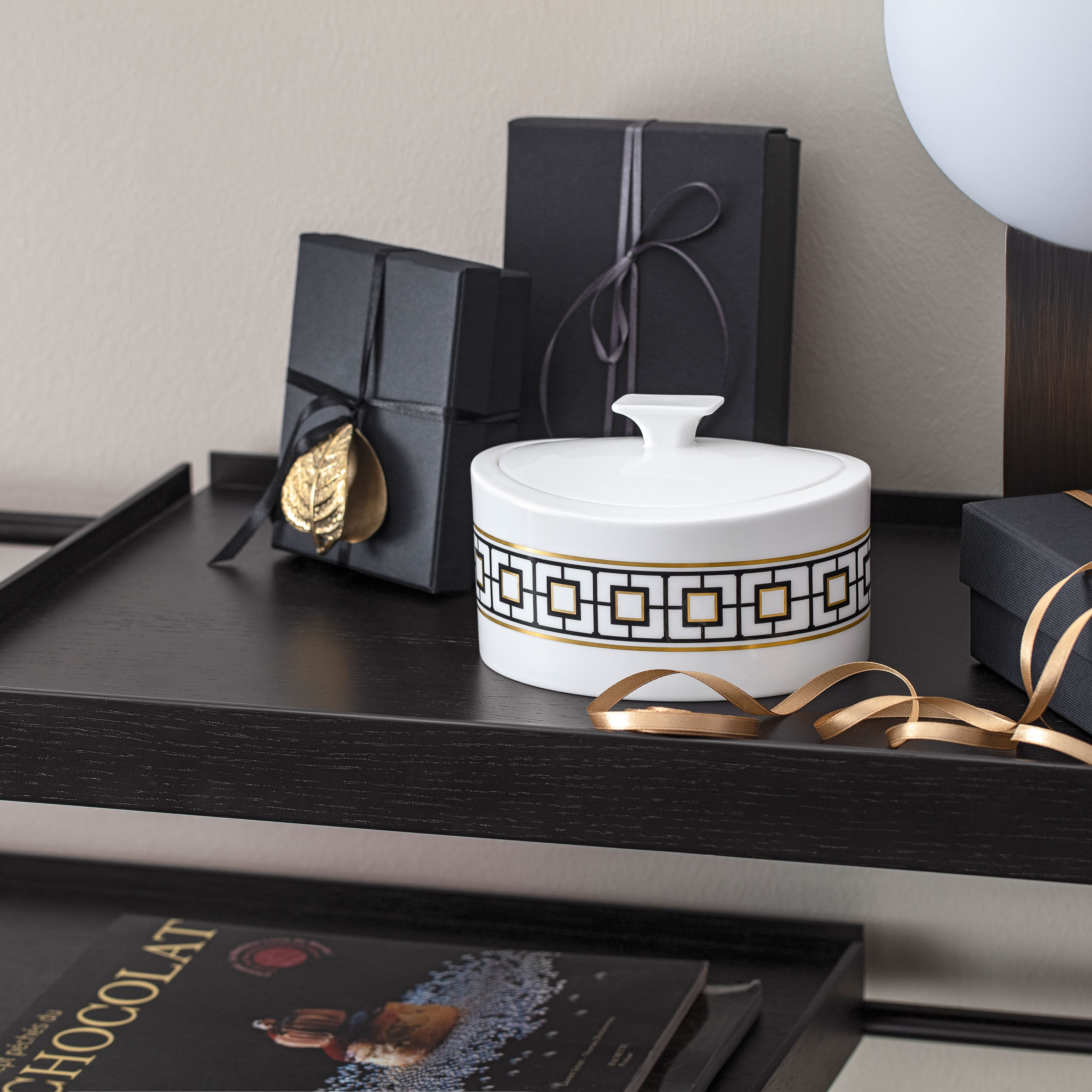 MetroChic Sugar bowl Multi-colored, 9.9 oz, Premium Bone Porcelain