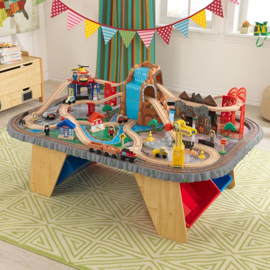 Kidkraft® Wasserfall Eisenbahntisch & Spielset