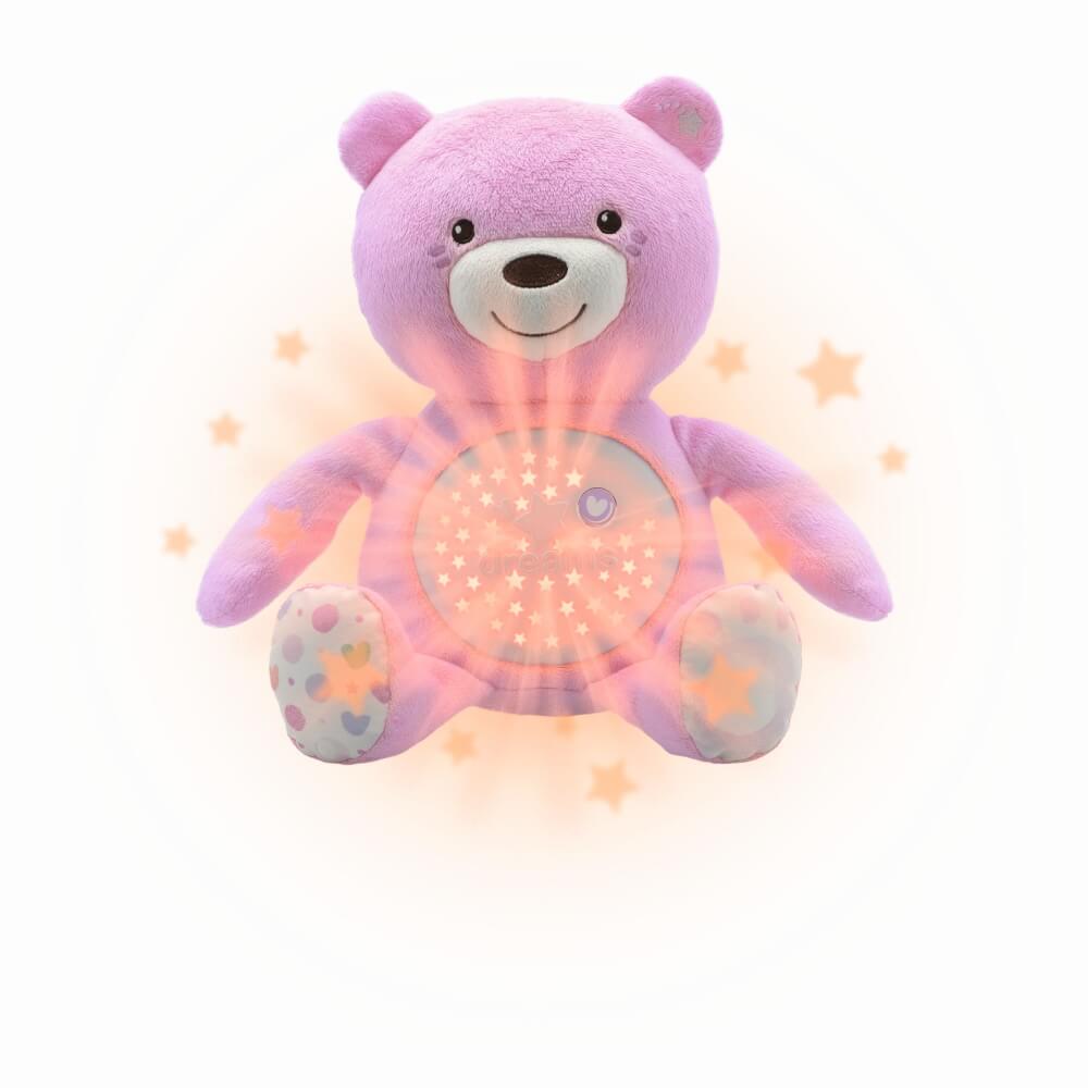 Chicco Lichtprojektor Baby Bär, Rosa