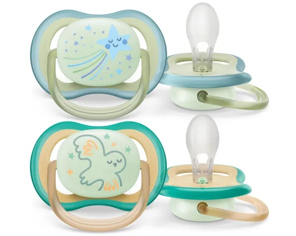 Philips AVENT ultra air SCF376/18 sut, Klassisk babysut, Ortodontisk, Silikone, Dreng/Pige, Tåler opvaskemaskine