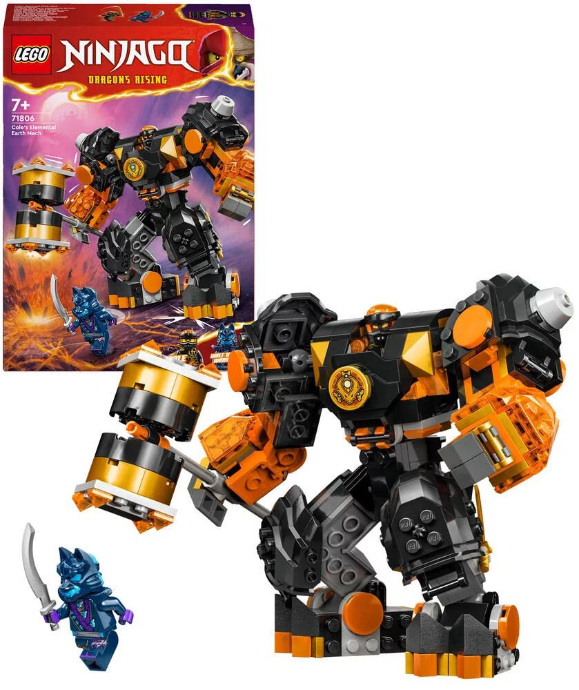 LEGO®NINJAGO® 71806 - LE ROBOT ELEMENTAIRE DE LA TERRE DE COLE