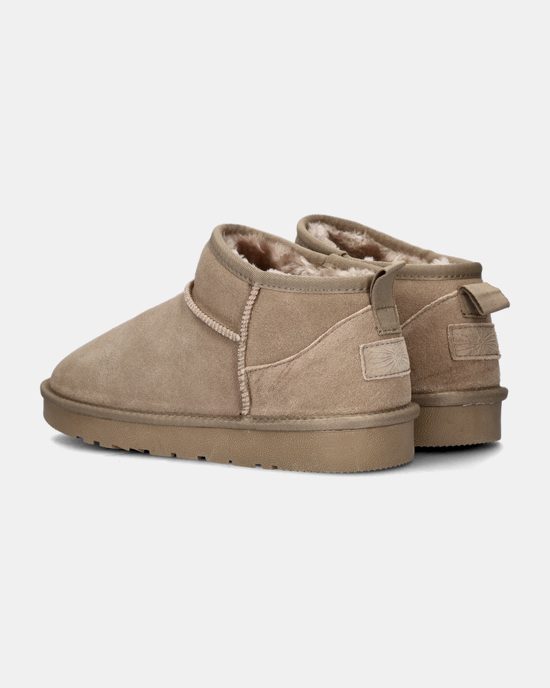 Nelson Gevoerde boots  - beige