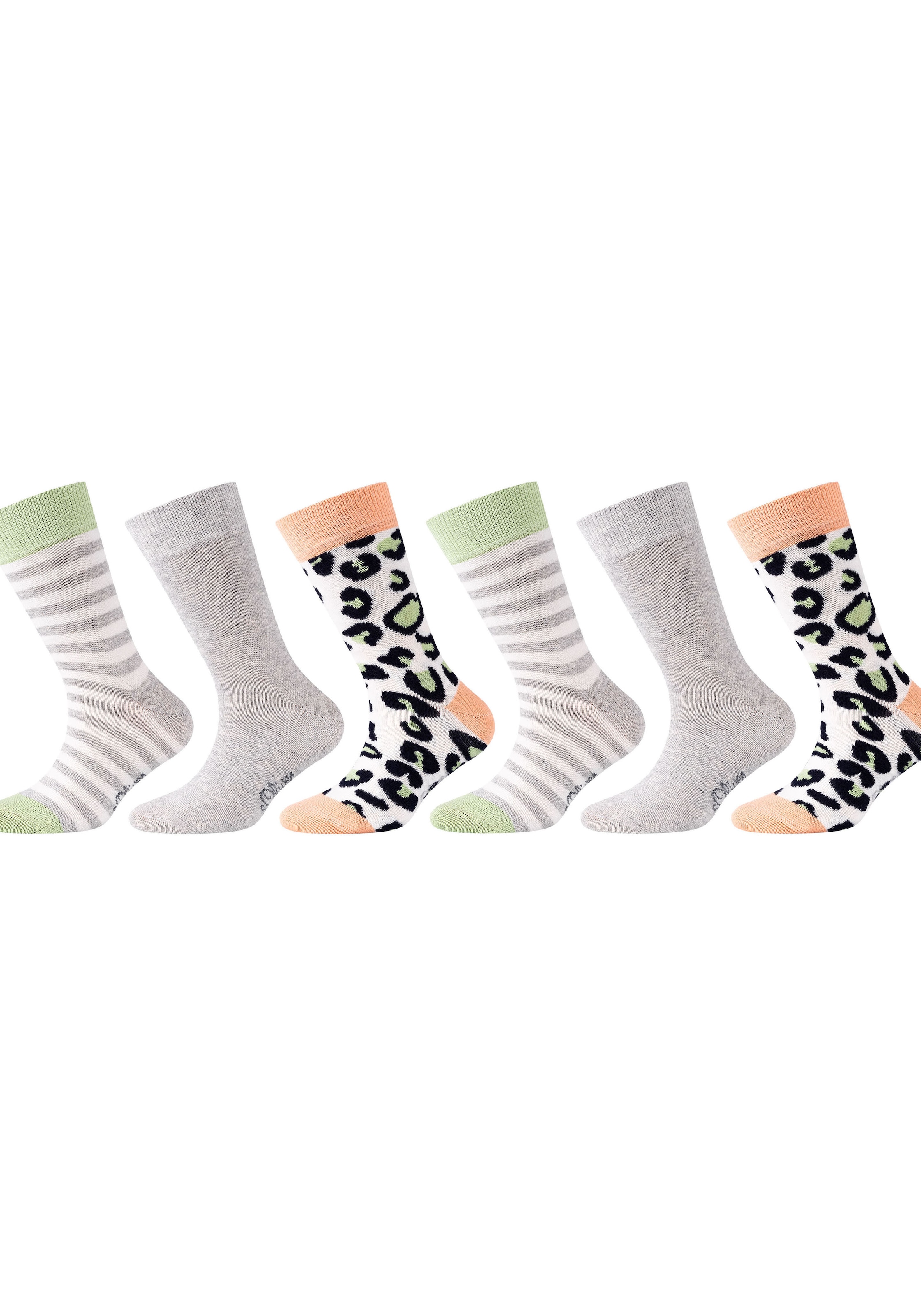 s.Oliver Langsocken »originals« 6 Paar tlg. mit ausgefallenen Mustern