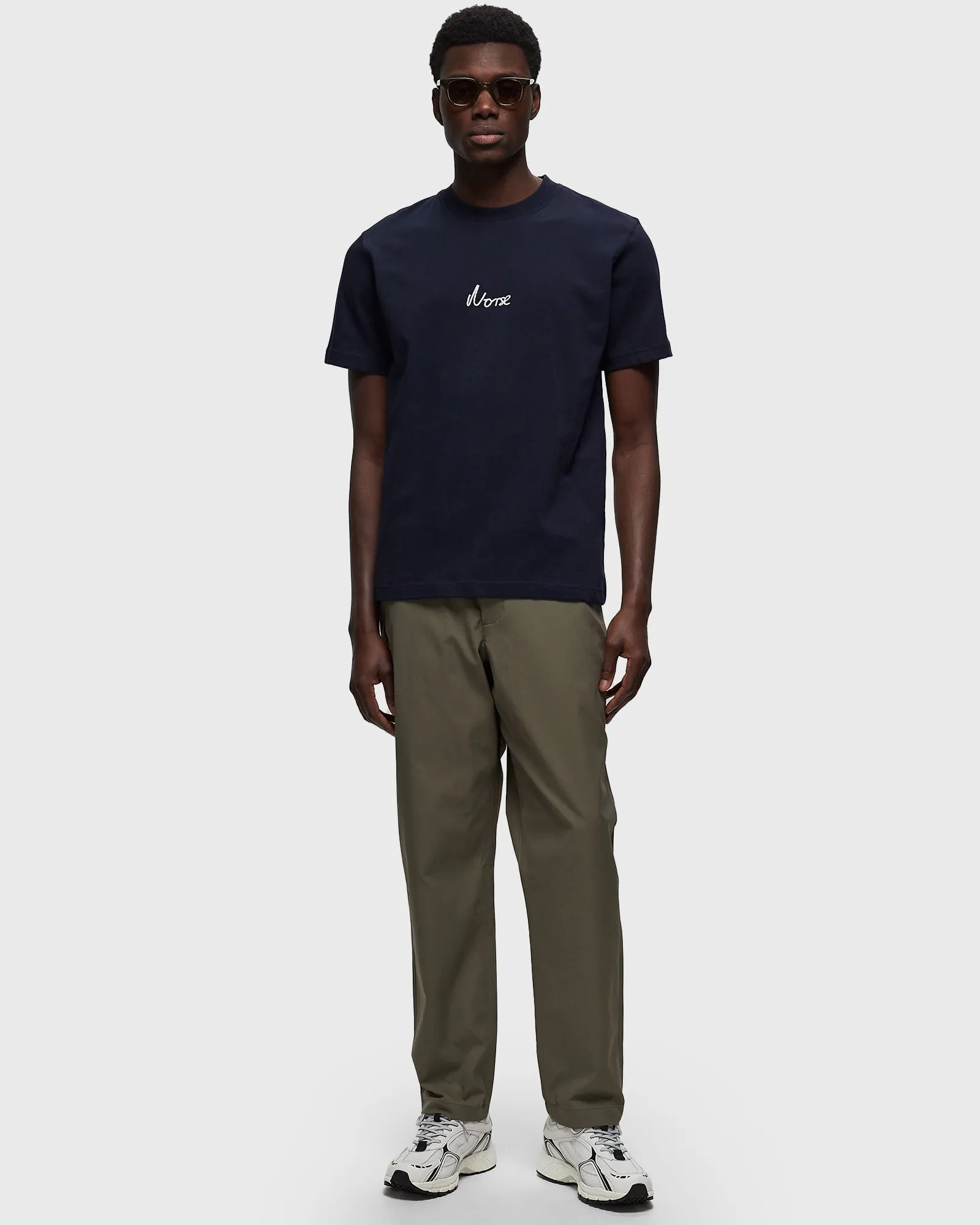 Norse Projects Johannes Organic Chain Stitch Logo T-shirt