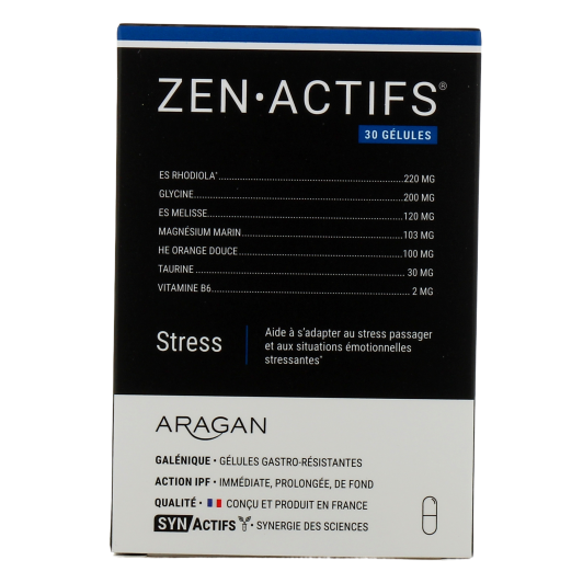 Synactifs Zen Actifs : complément alimentaire anti stress