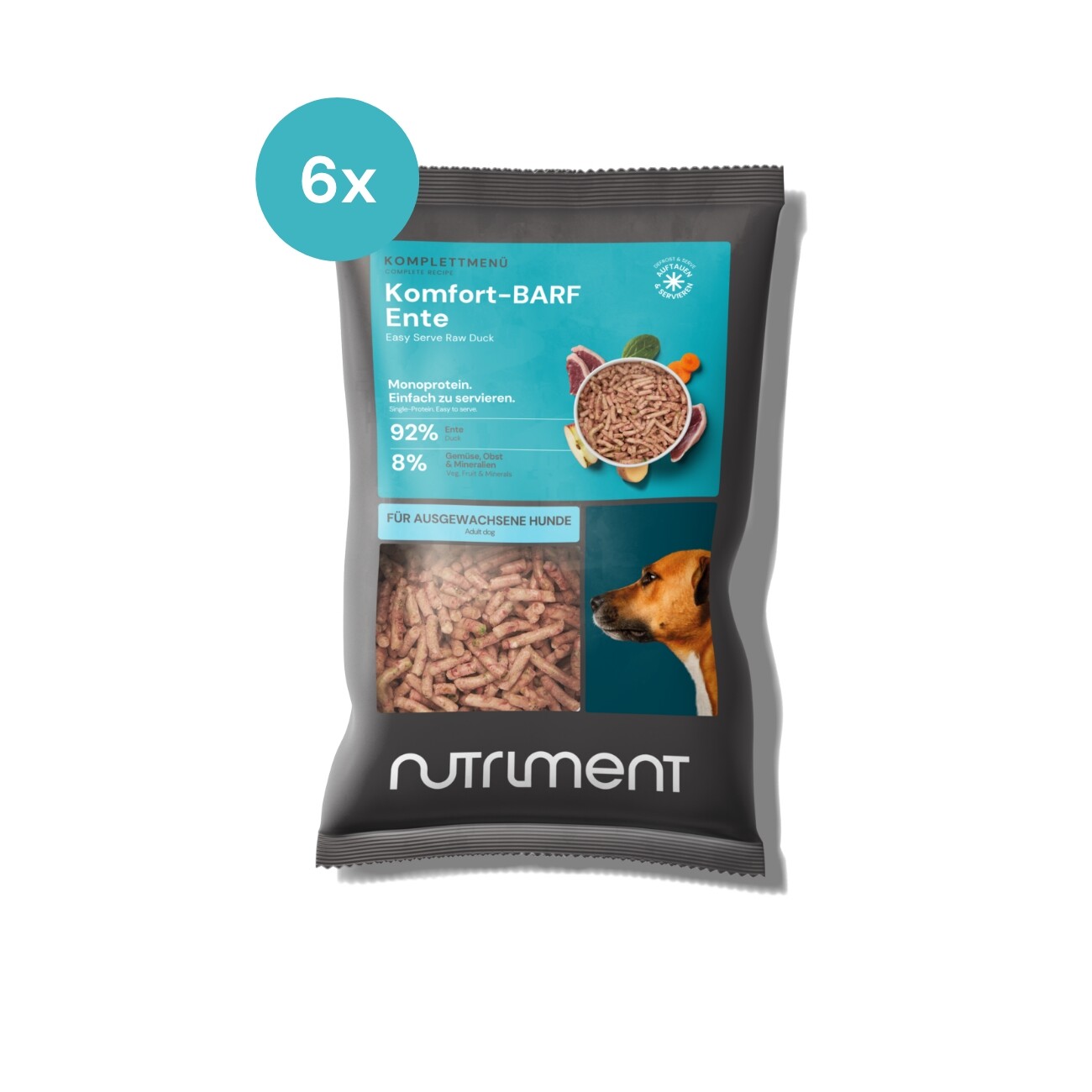 Nutriment Komfort-BARF Menü Ente, Chicorée & Spinat 6x1 kg