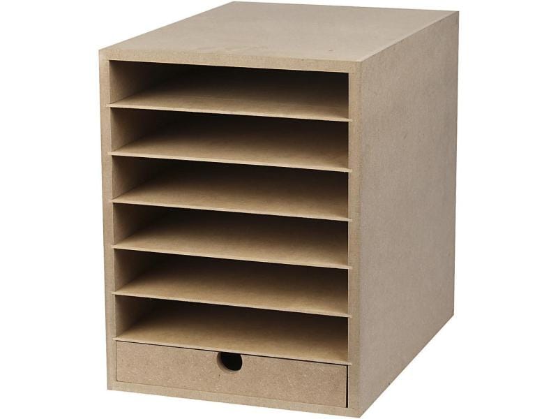 Creativ Company Schubladenbox A4 6 Fächer, 1 Schublade Ablagekorb