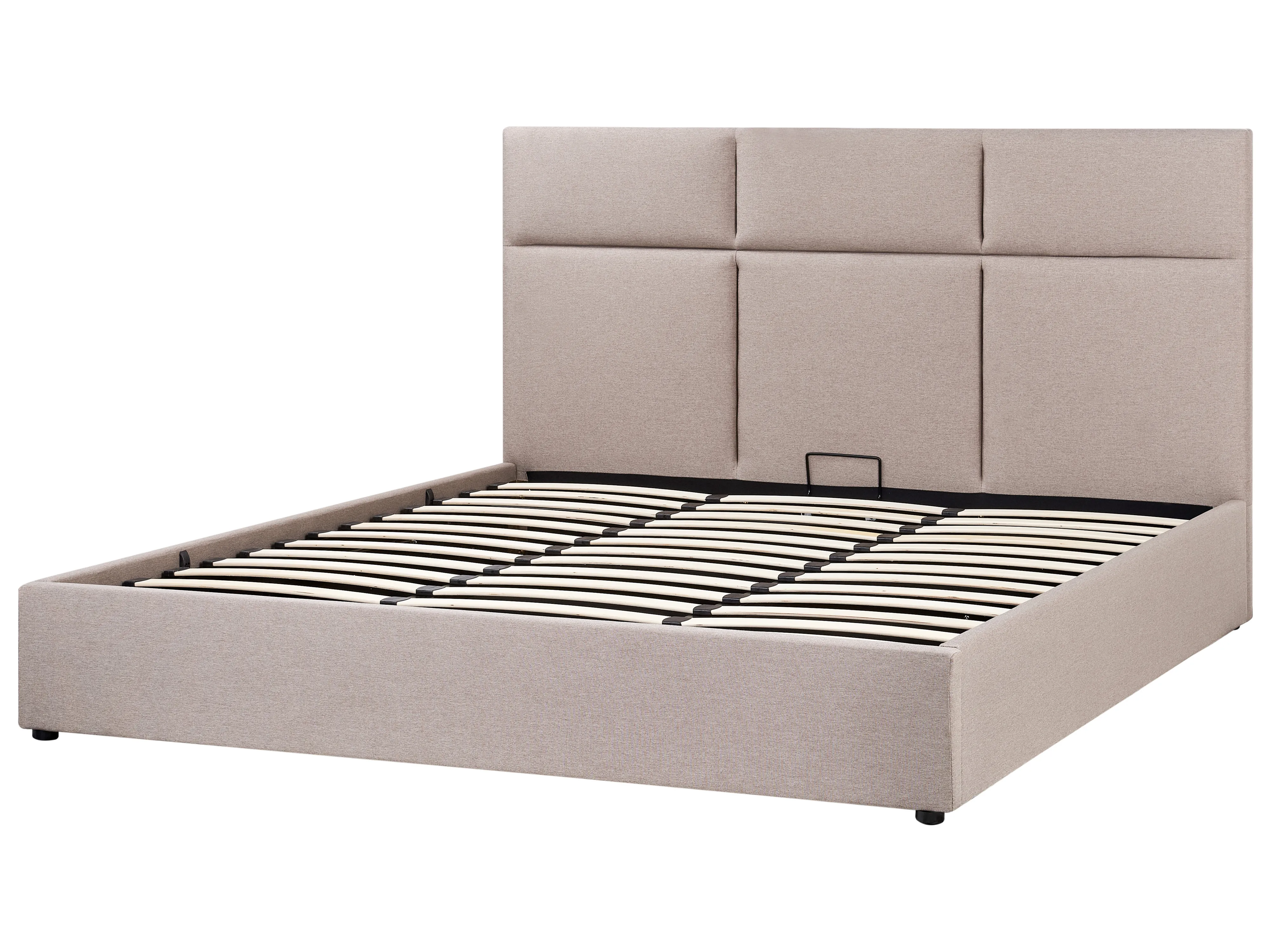 Bed met opbergruimte Stof LAGORD 180 x 200 cm Taupe