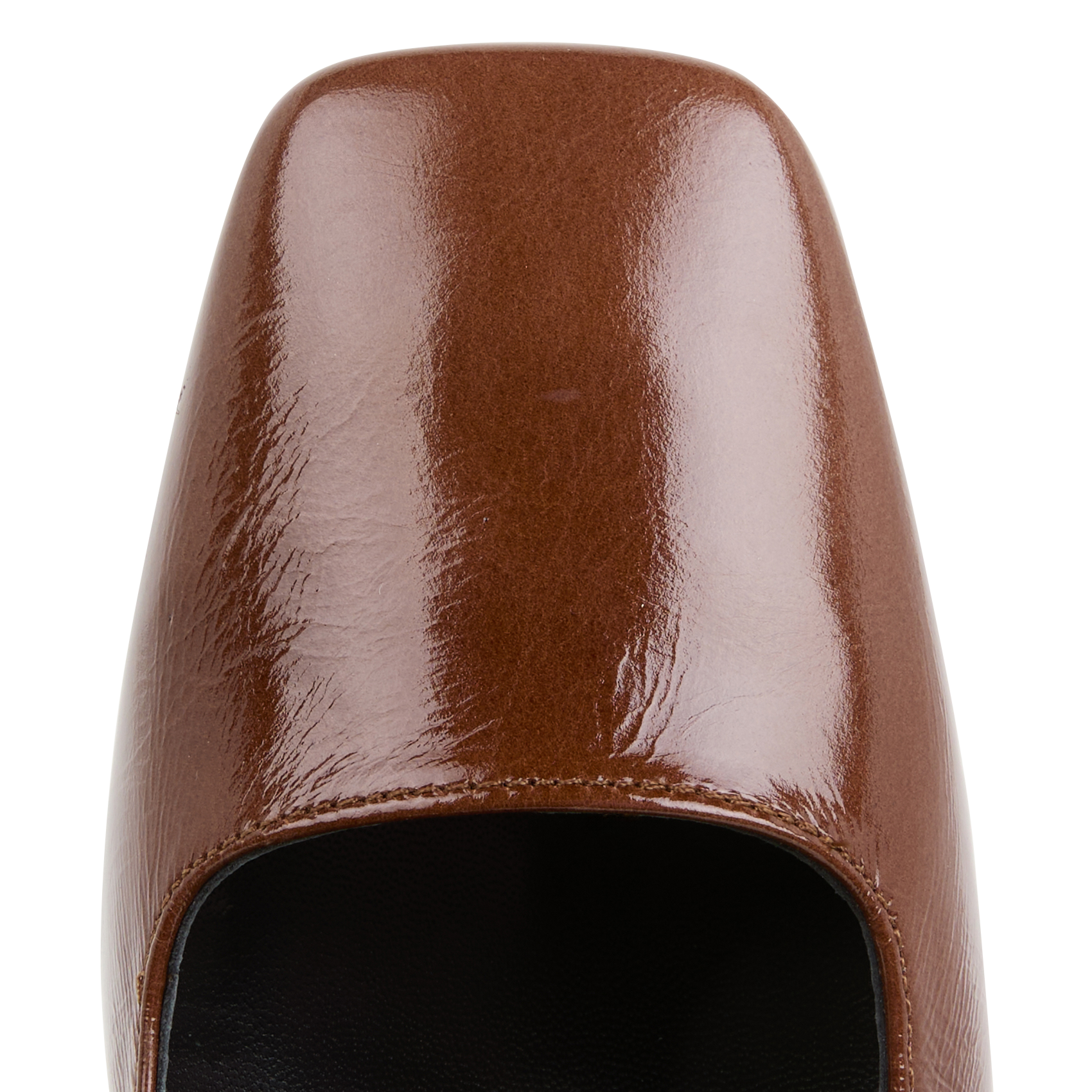 VIVA - Escarpins en cuir vernis | Marron