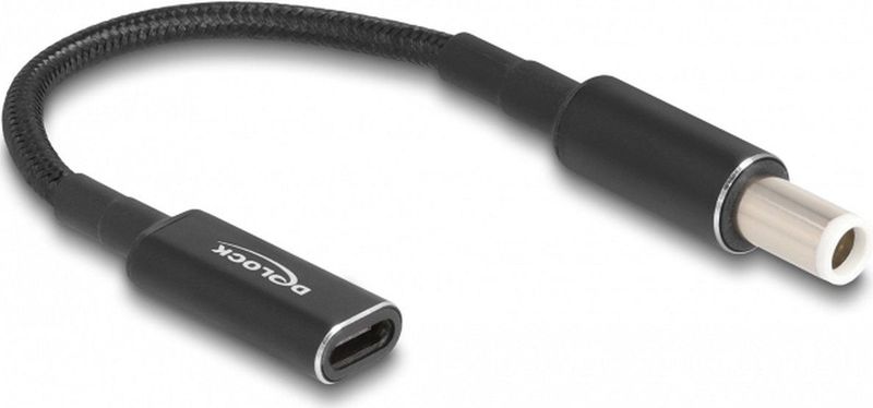 USB-C - Dell - Laadadapter - Zwart - 7,4 x 5,0mm (met pin), Power Delivery tot 60W
