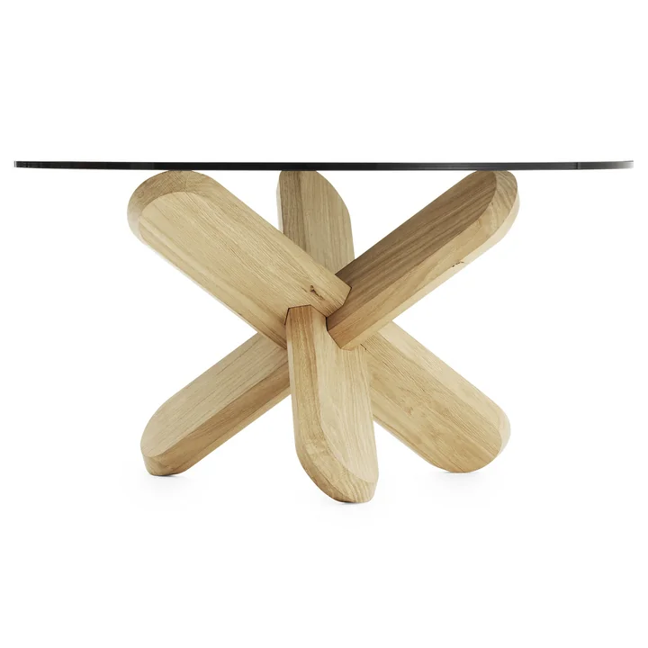 Normann Copenhagen - Ding Couchtisch, Glas / Eiche