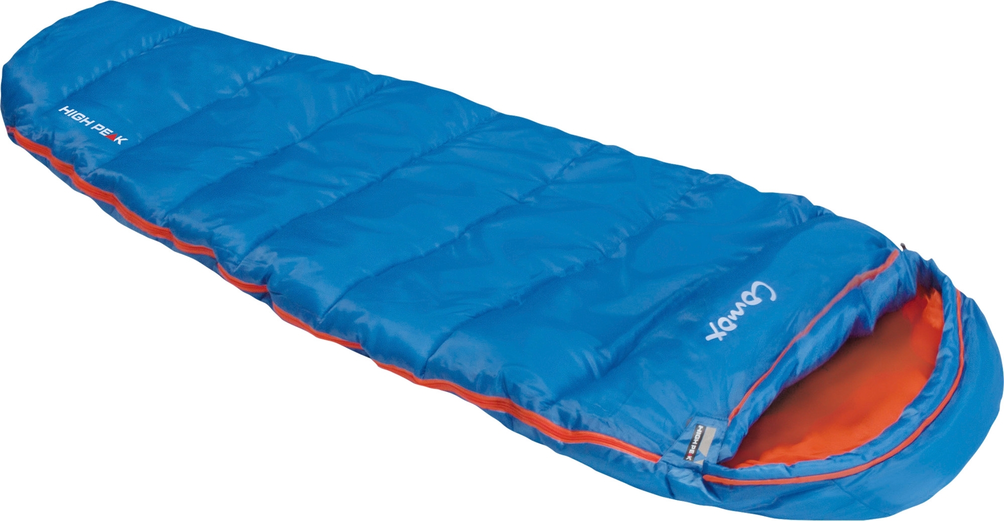 High Peak Comox Kinder Mumienschlafsack 70 x 170 cm hellblau/orange