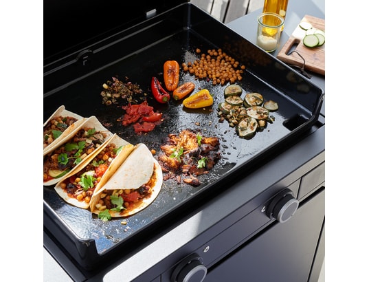 FORGE ADOUR - Plancha Modern électrique, 60 cm, Chassis noir et gris