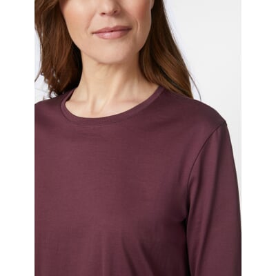 Damen-Langarmshirt, Bordeaux