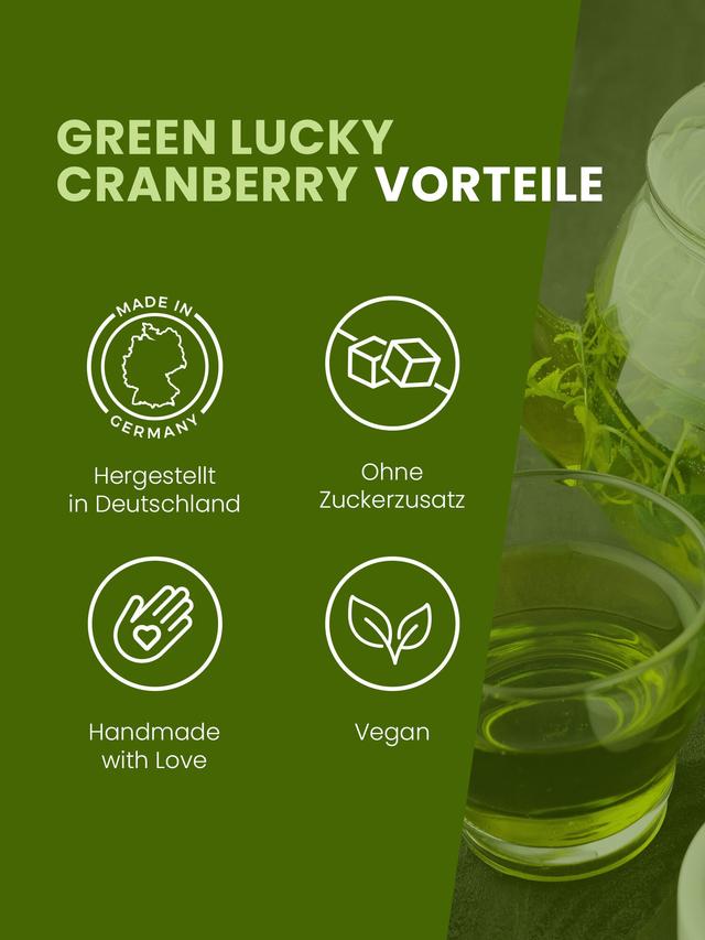 Grüner Tee Cranberry, lose, 100 g