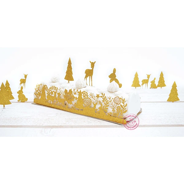 Kit de décoration pour bûche Forêt enchantée Scrapcooking