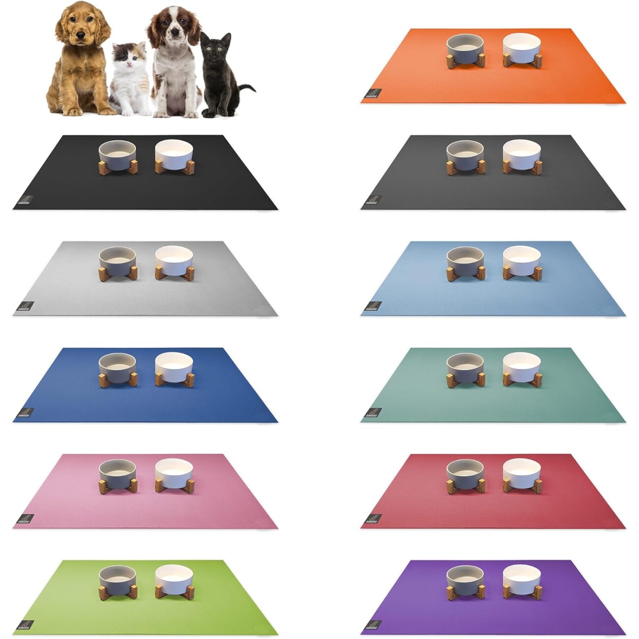 SANOZOO ® - Napfunterlage - Öko-Tex und Made in Germany grau 30 cm, 40 cm