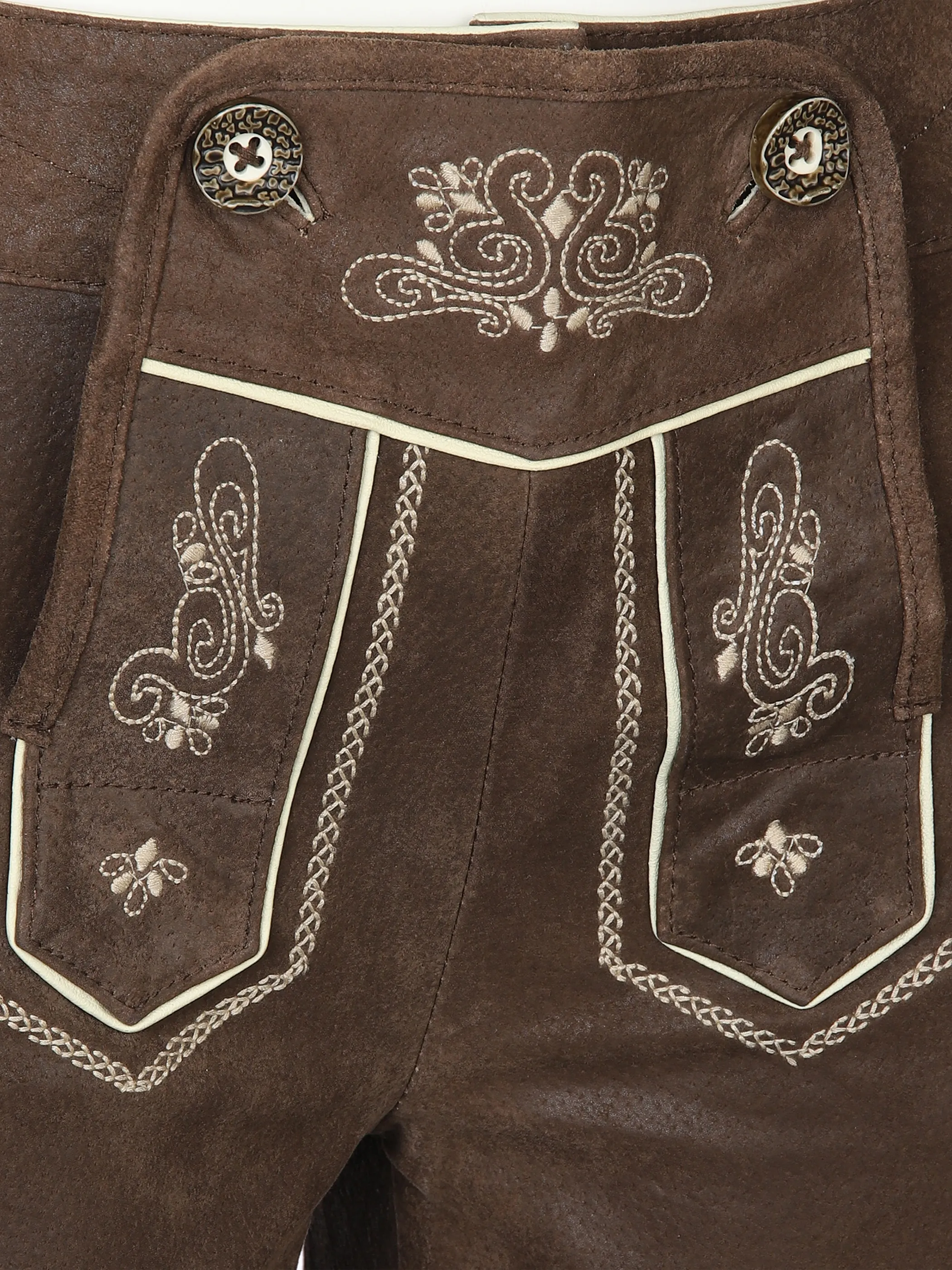 Damen Trachten Echtlederhose mit Stickerei