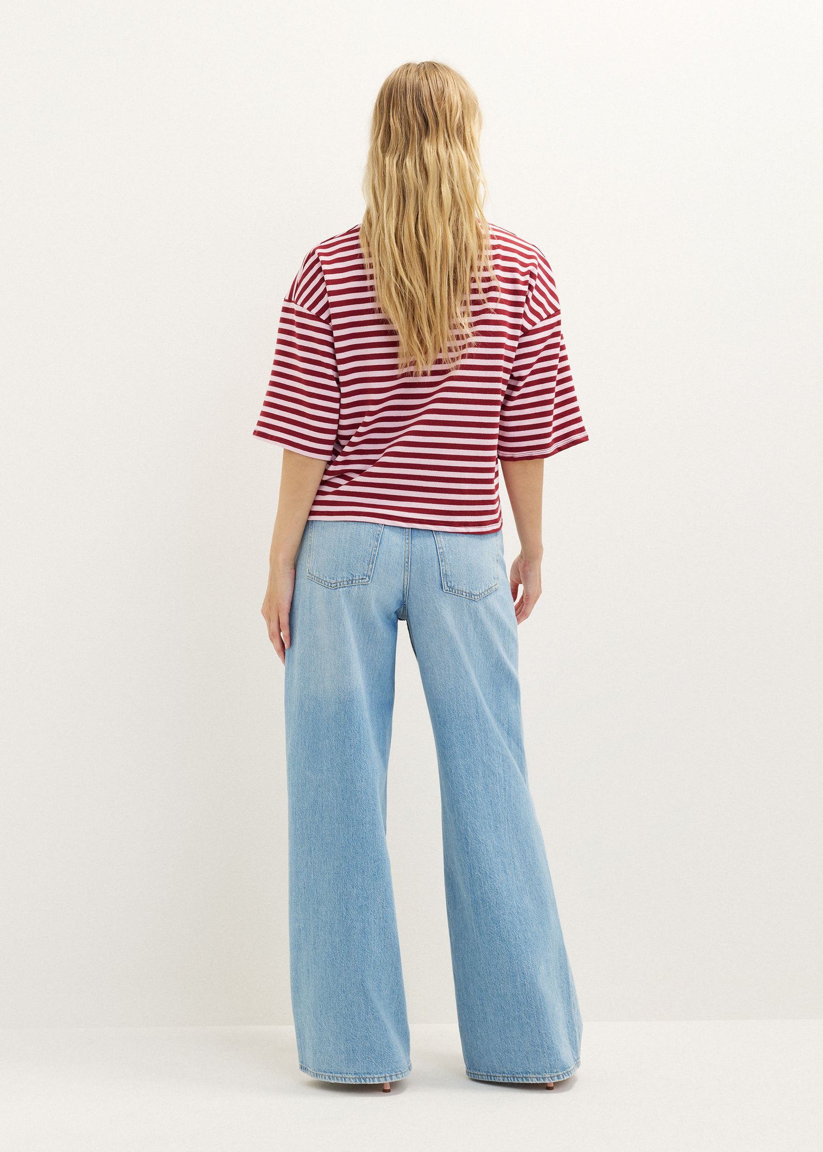 Oversized gestreept T-shirt