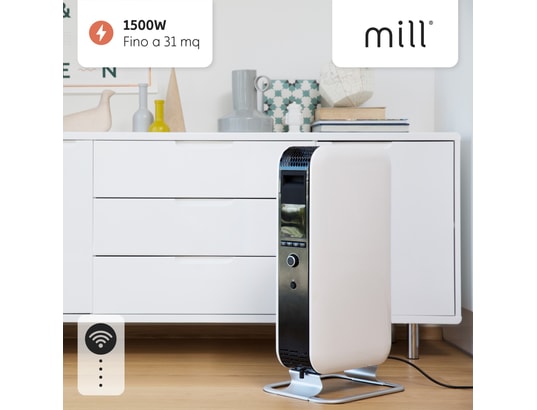MILL - Convecteur Oil1500wifi3 refroidisseur d'huile 1500w chauffe par convect...