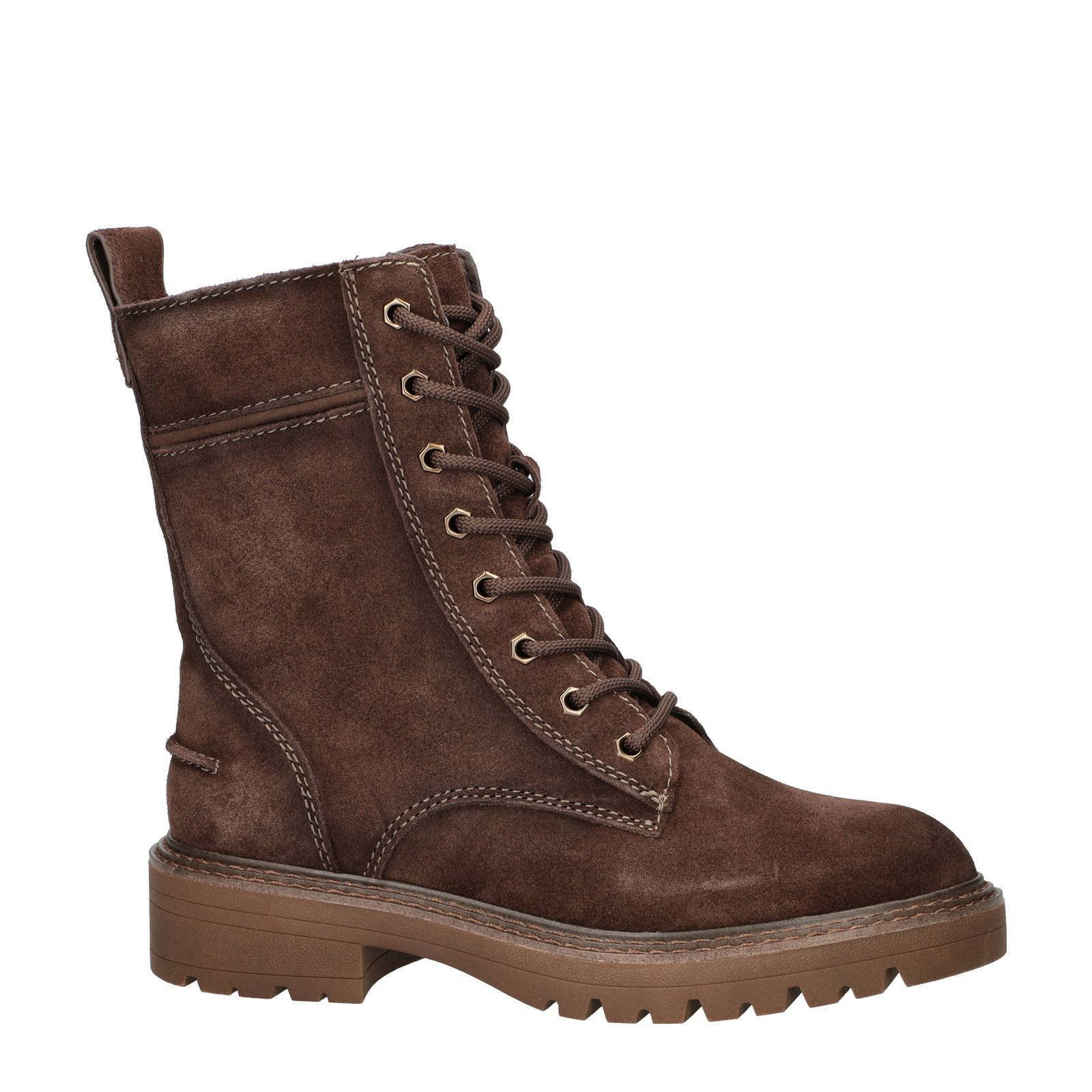 Tamaris gevoerde veterboots bruin
