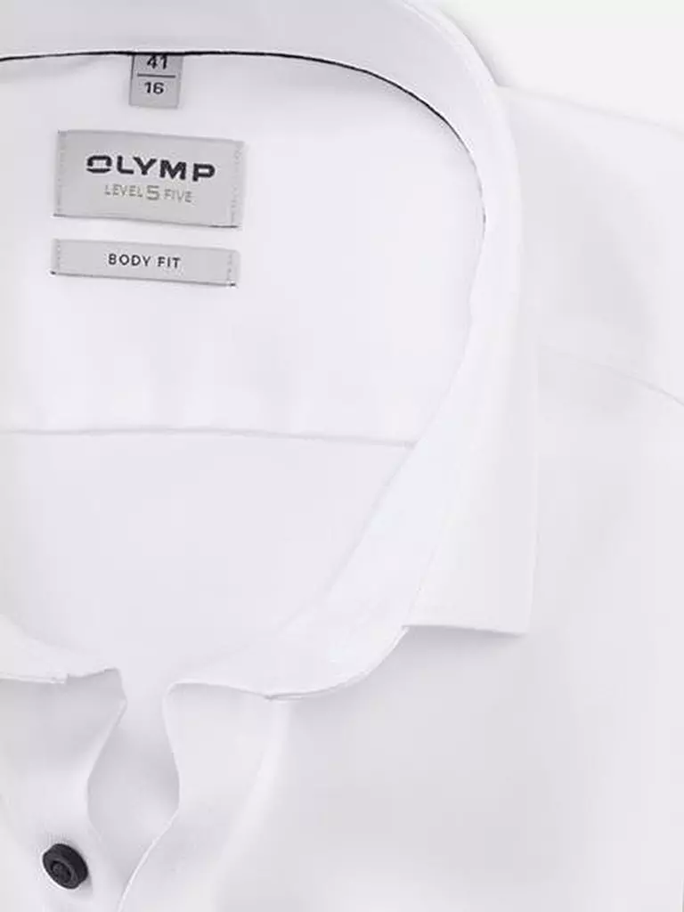 OLYMP LEVEL FIVE Hemd Body Fit  weiss