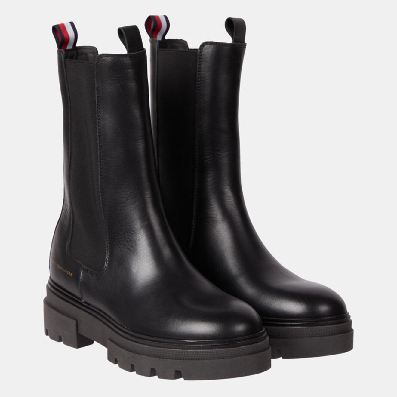 Tommy Hilfiger Chelsea boots en Cuir noires
