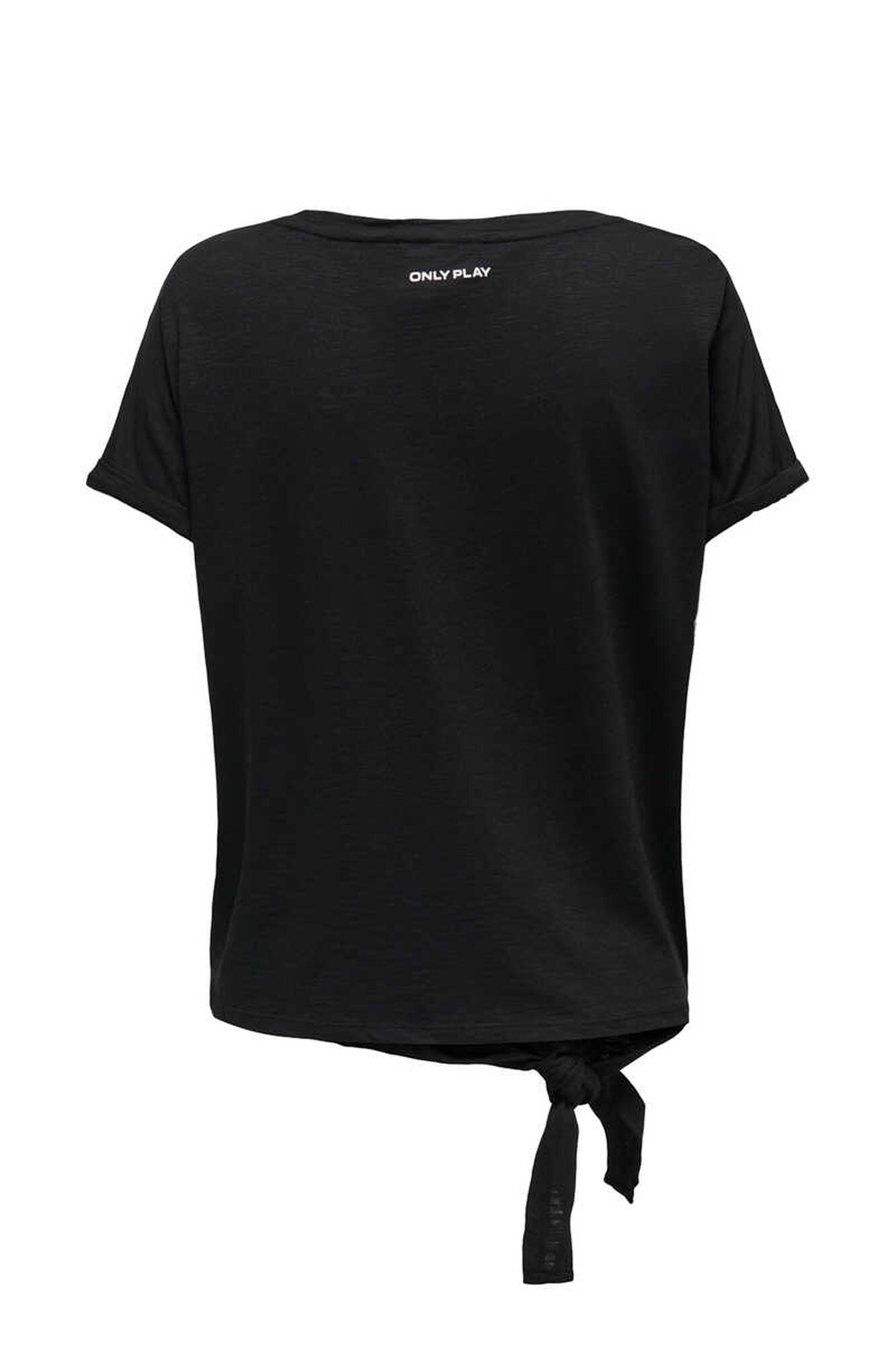 Camiseta com amarração lateral