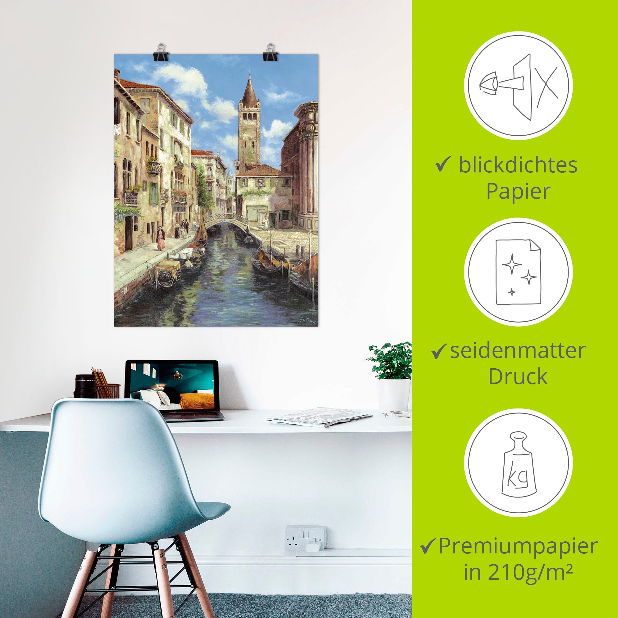 Artland Wandbild »Venedig« Venedig 1 Stk. tlg. als Leinwandbild, Poster in verschied. Grössen